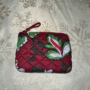 NWOT Vera Bradley Coin Purse in Bordeaux Blooms
